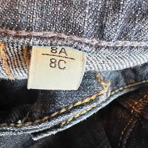 GAP Flare Jeans Women’s size 8C Curvy Stretch Dark Wash Vintage Y2K Mid-Rise - Picture 6 of 12